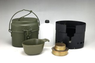 スウェーデン軍 メスキット 飯ごう/Sweden キャンプストーブ Old